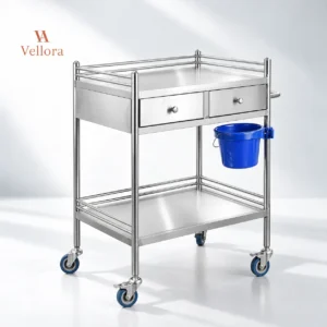 MESA ACERO INOXIDABLE RODINES SILENCIOSOS Vellora